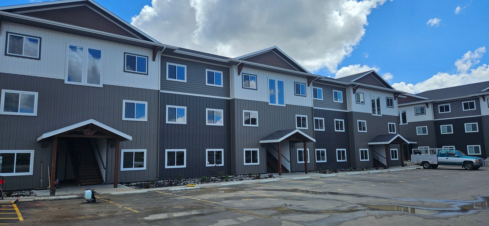 Covey Run Apartments, a 108-unit apartment complex built by Greenhouse Construction in Sheridan, Wyoming
